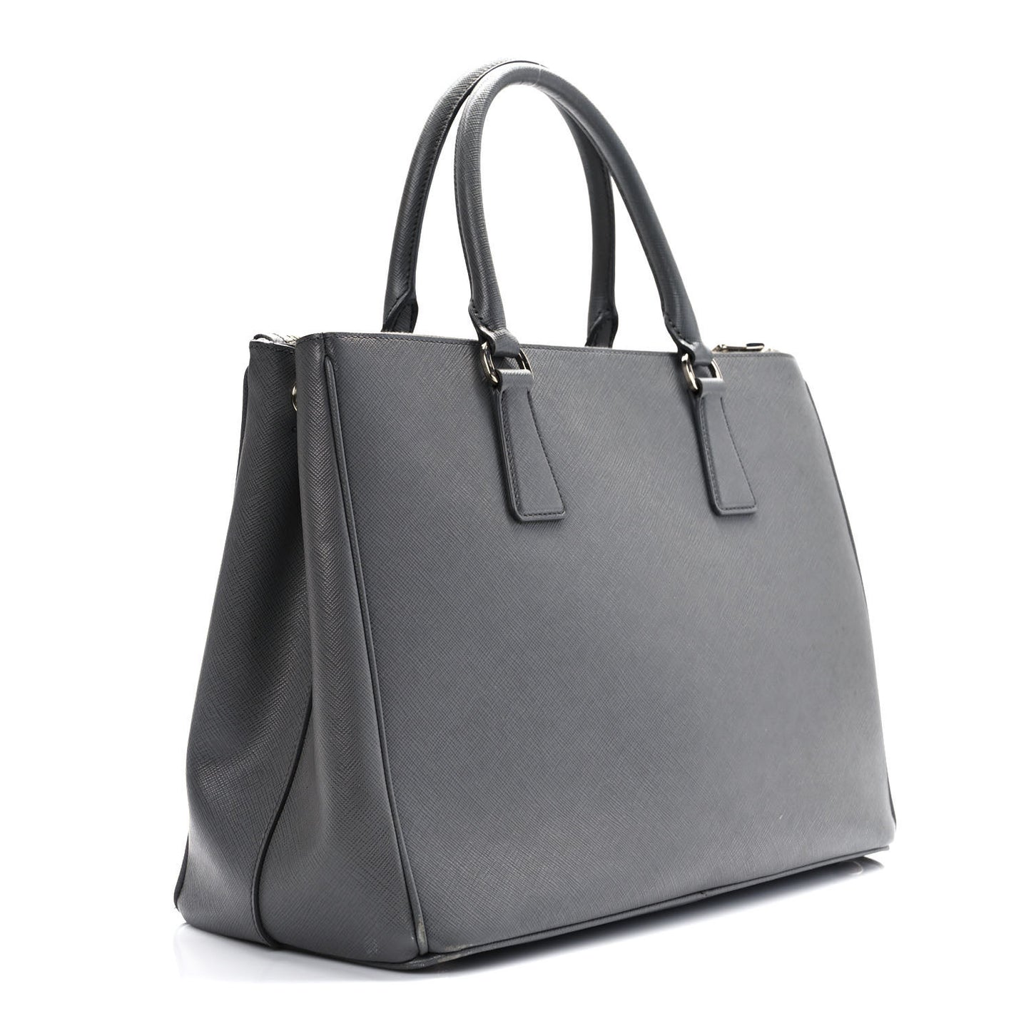 Saffiano Lux Galleria Front Pocket Tote Marmo