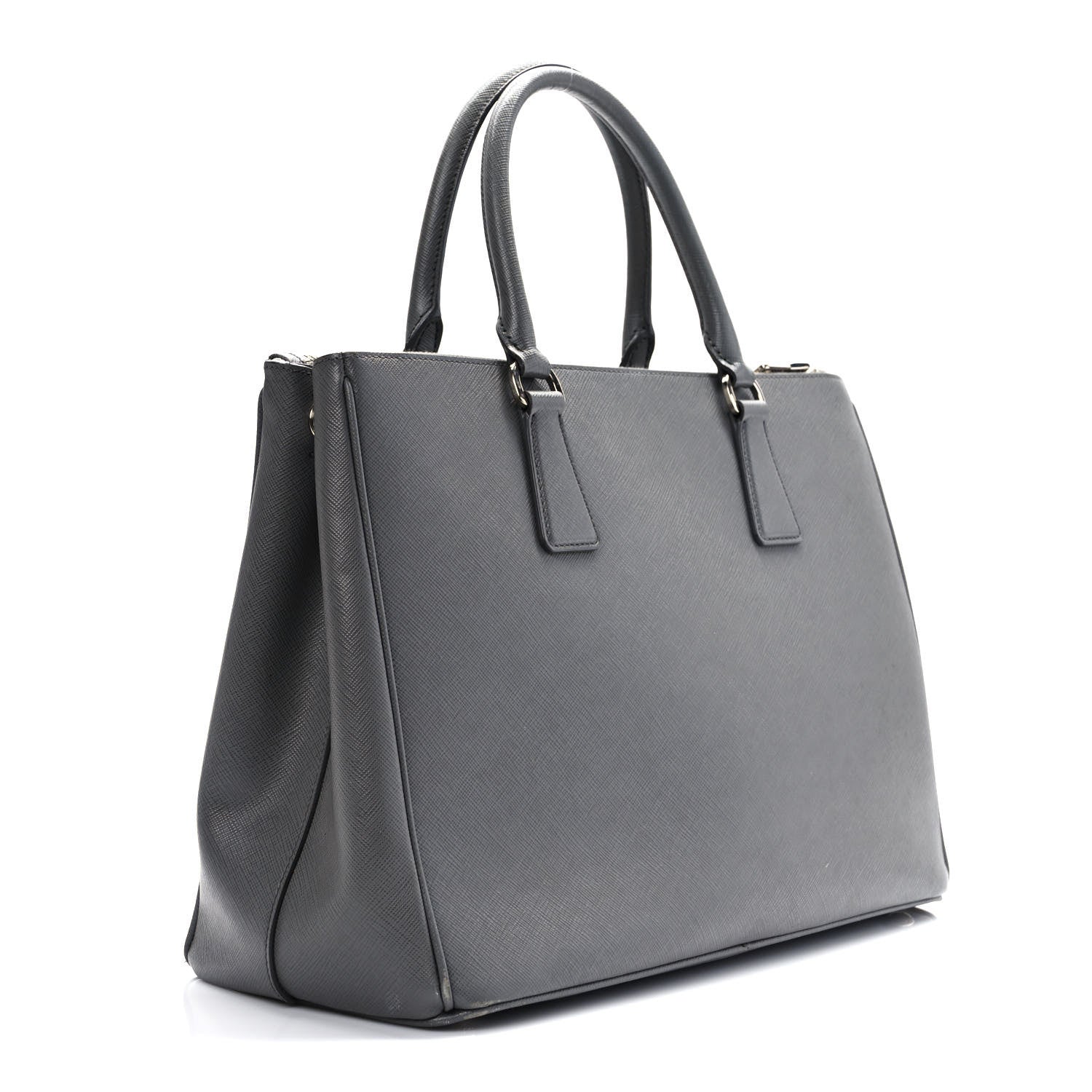 Prada Saffiano Lux Galleria Front Pocket Tote Marmo 2 of 10