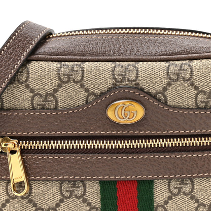 Gucci GG Supreme Monogram Web Mini Ophidia Shoulder Bag Brown 8 of 11