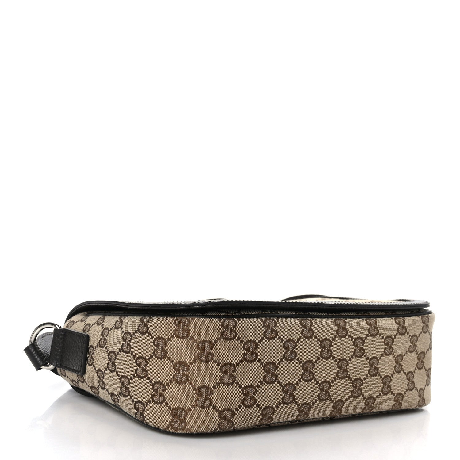 Gucci Monogram Flap Messenger Bag Beige Dark Brown 4 of 9