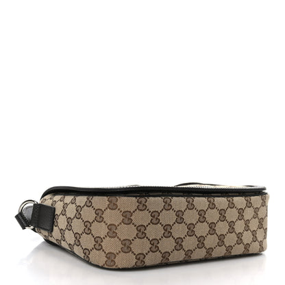 Gucci Monogram Flap Messenger Bag Beige Dark Brown 4 of 9