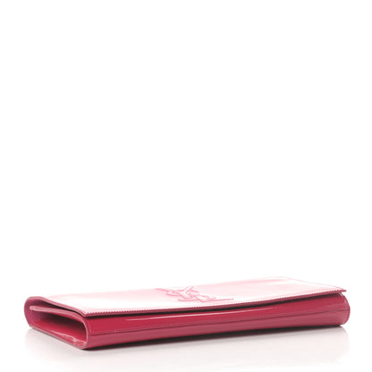 Saint Laurent Patent Monogram Large Belle De Jour Clutch Fuchsia 4 of 7