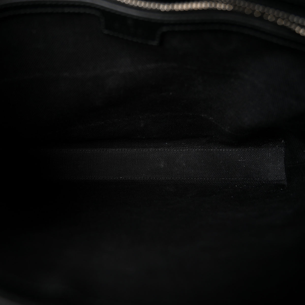 GG Supreme Monogram Azalea Calfskin Retro Interlocking G Wristlet Messenger Bag Black