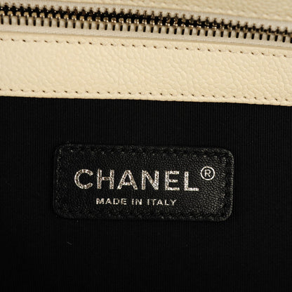 Chanel Caviar Ombre Large Shopping Tote White 6 of 7