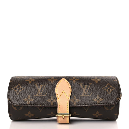 Louis Vuitton Monogram 3 Watch Travel Case 3 of 9