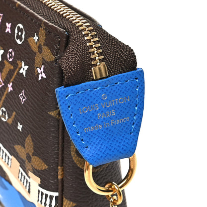 Louis Vuitton Monogram 2019 Christmas Animation Mini Venice Pochette Accessories Blue 6 of 10