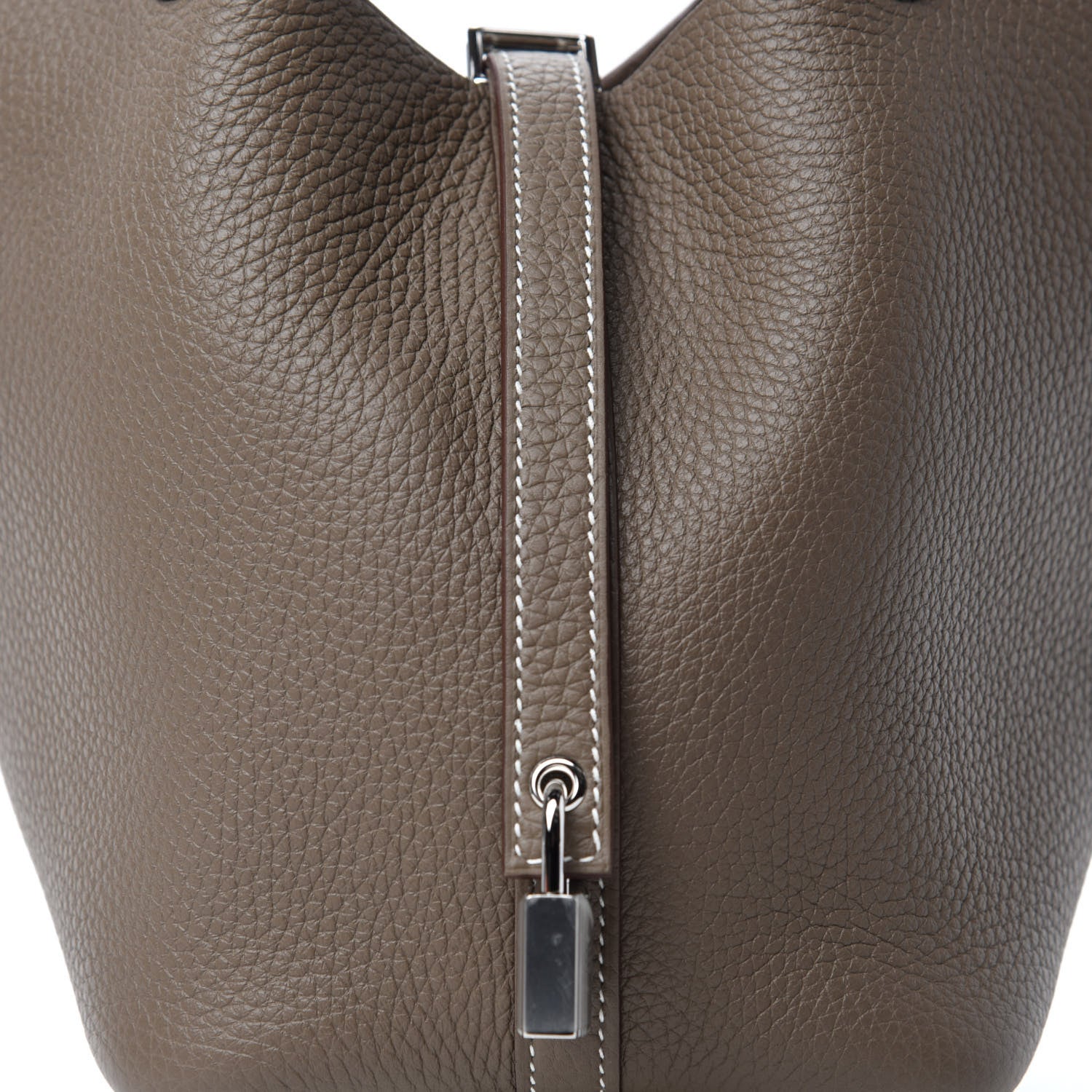 Hermes Taurillon Clemence Picotin Lock 18 PM Etoupe 10 of 11