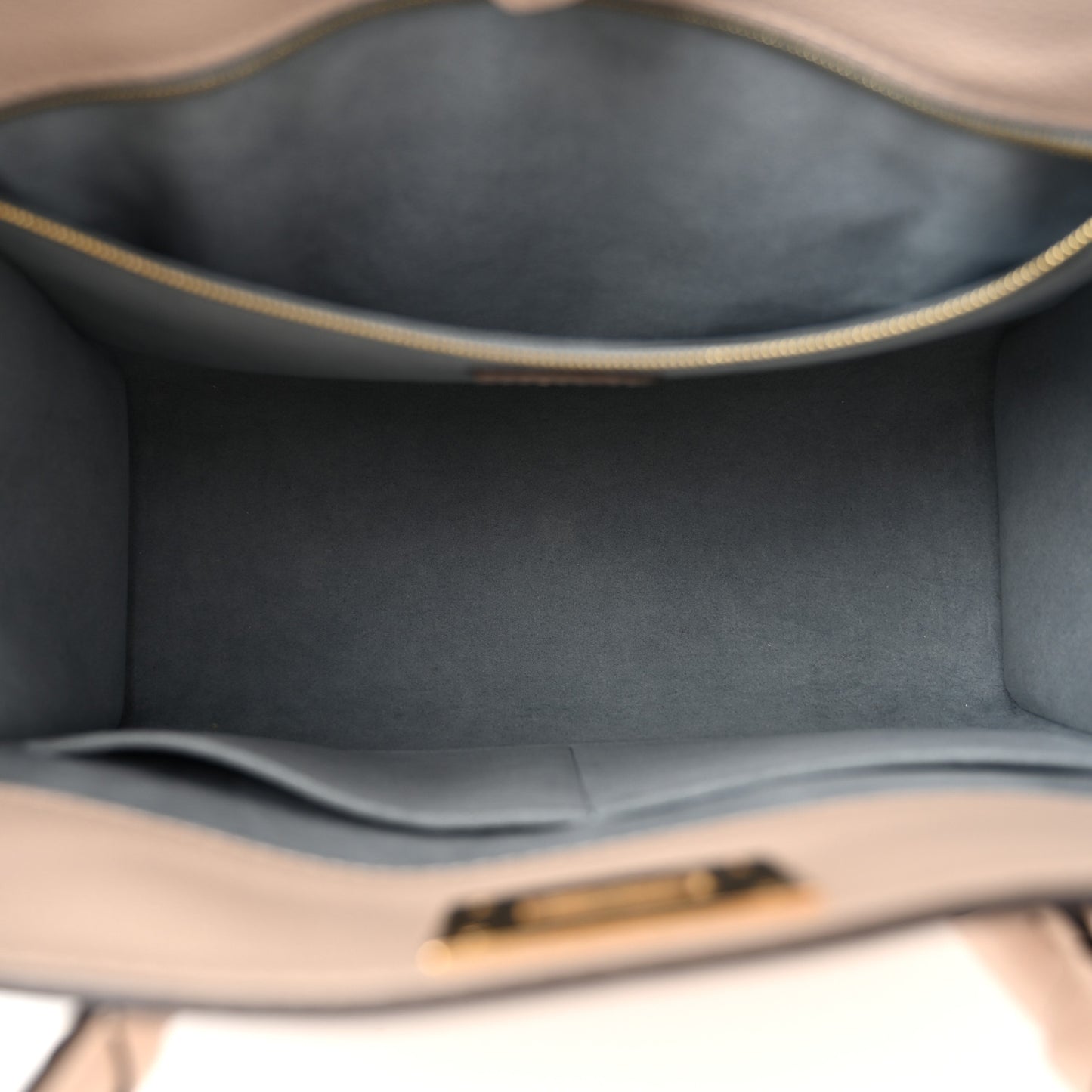 Calfskin Monogram On My Side MM Greige