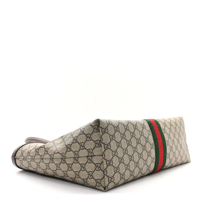 Gucci GG Supreme Monogram Medium Ophidia Shopping Tote Brown 4 of 9