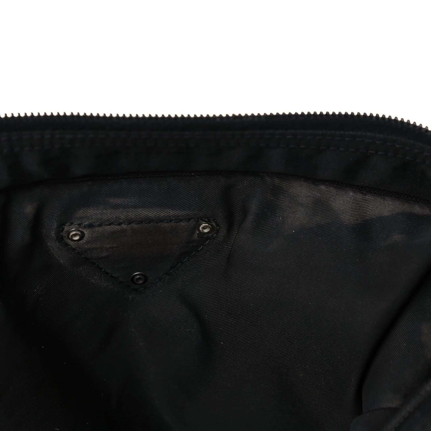 Prada Nylon Vela Flat Messenger Bag Black 9 of 11