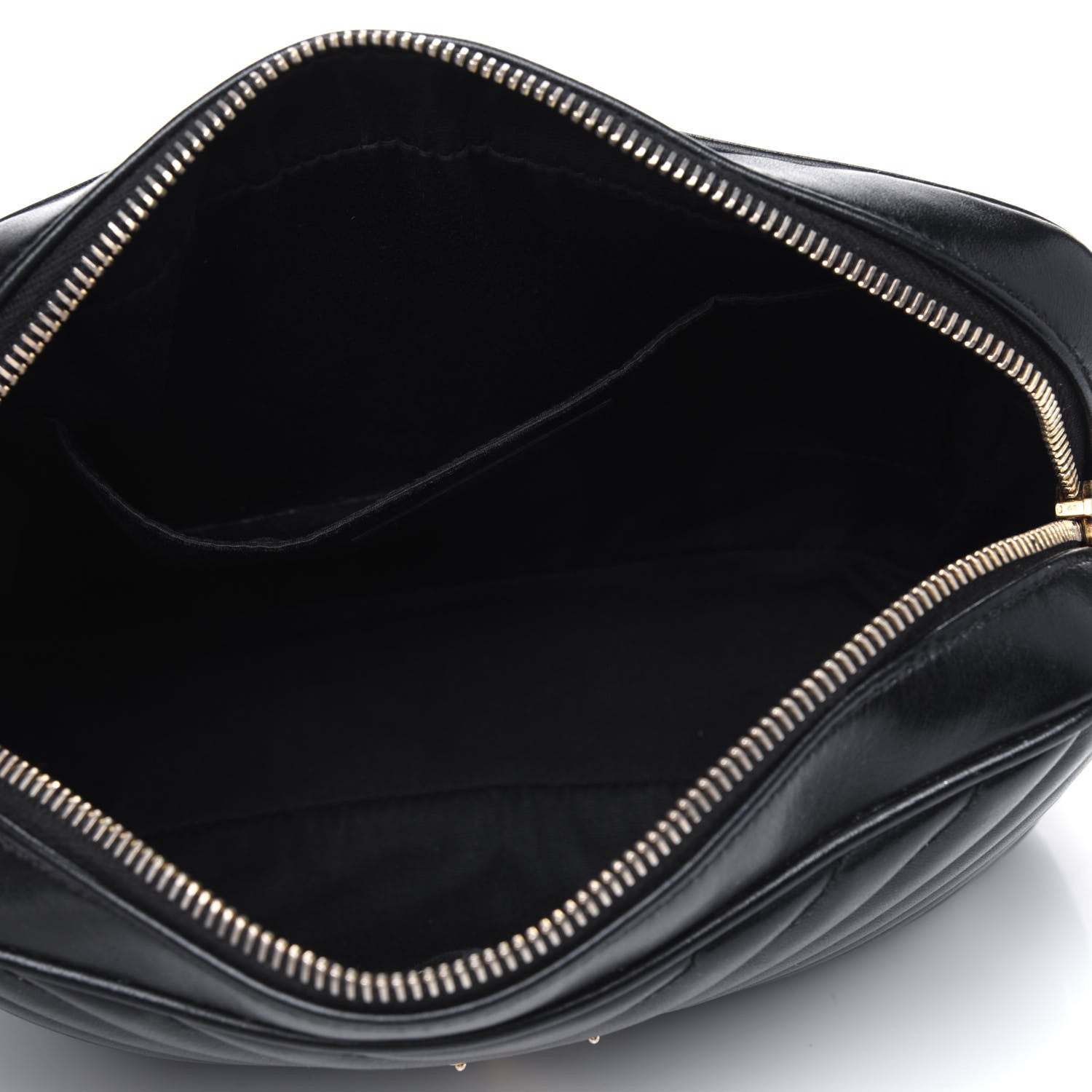 Saint Laurent Calfskin Matelasse Monogram Lou Camera Bag Black 4 of 5