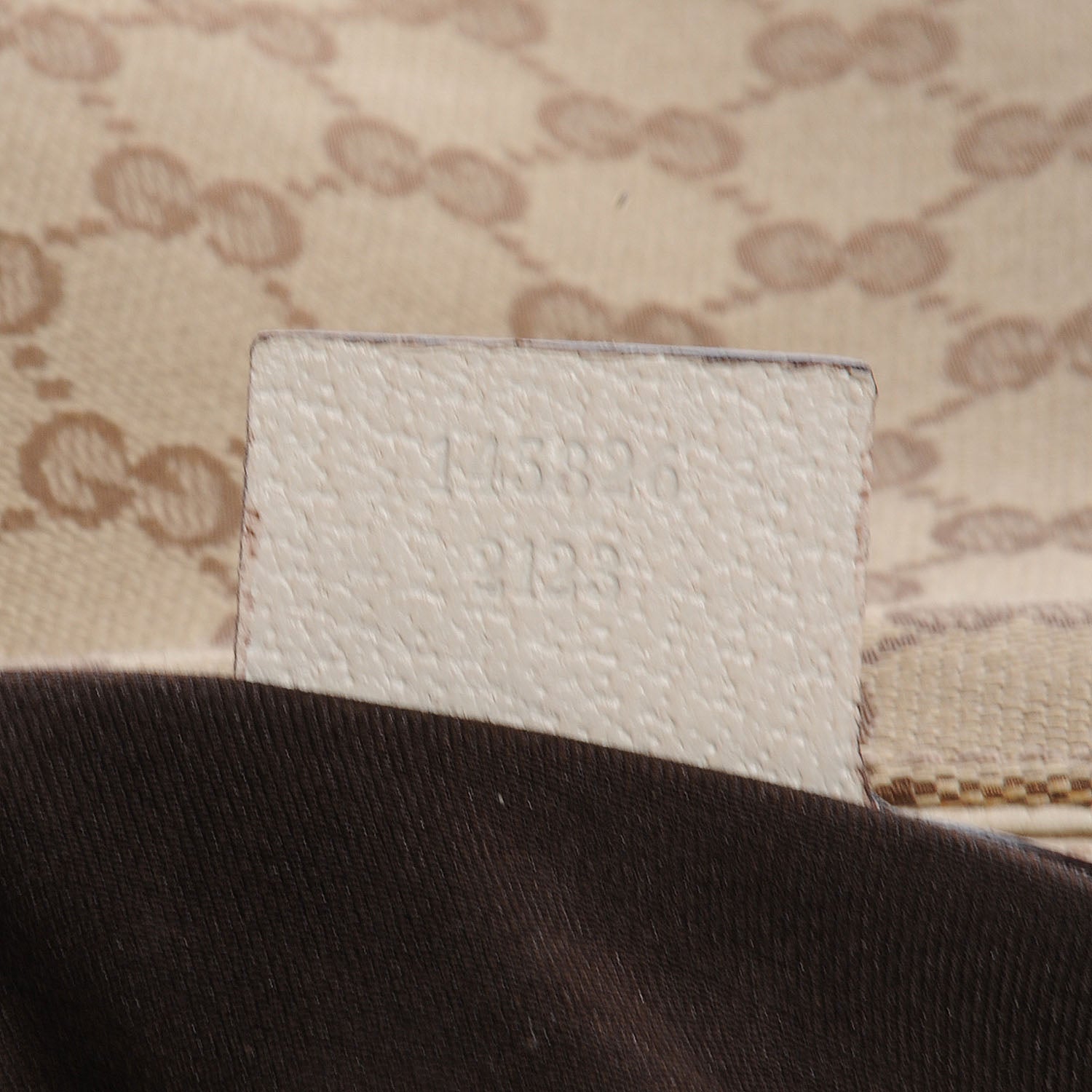 Gucci Monogram Creole Hobo Ivory 9 of 10