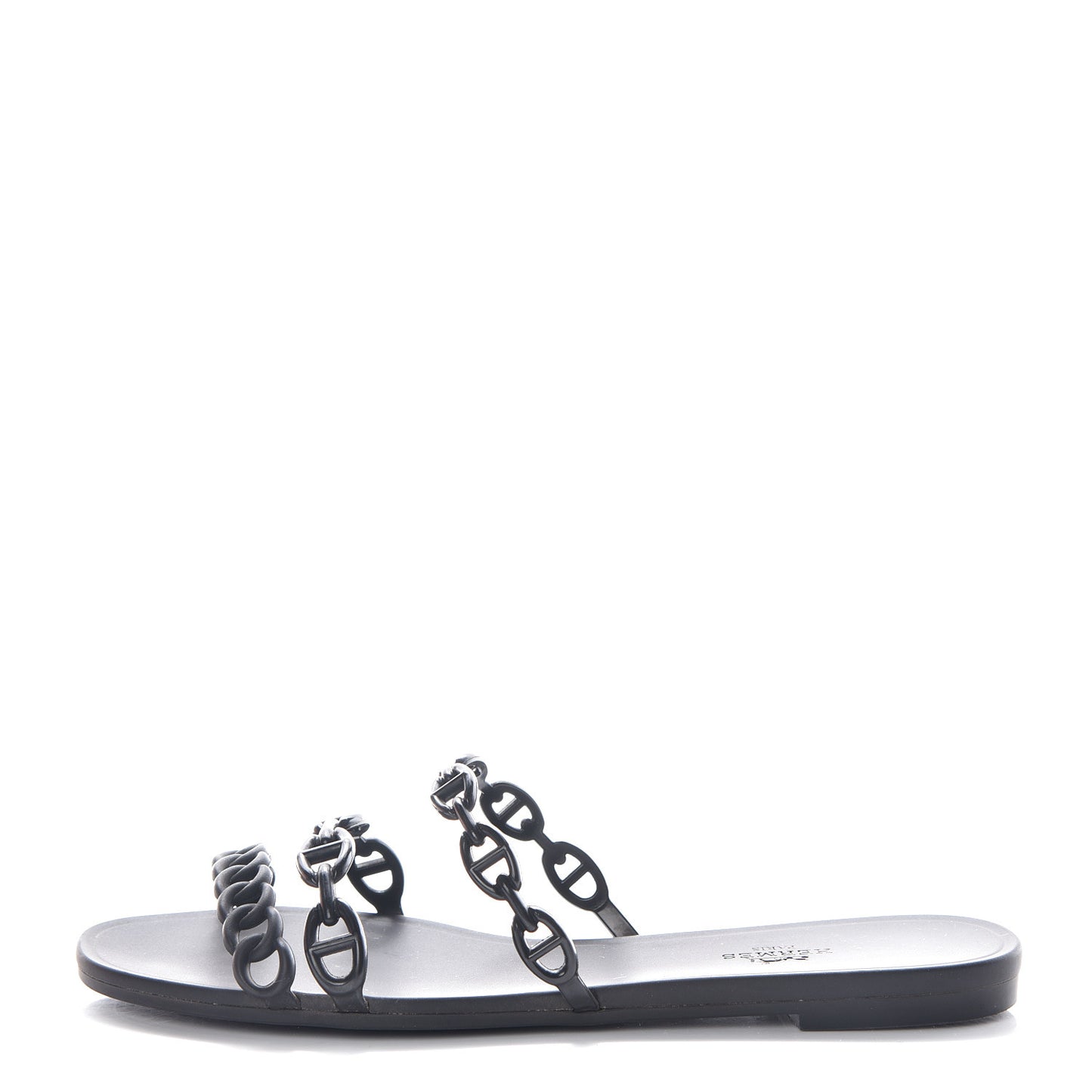Rubber Chaine d'Ancre Rivage Sandals 39 Black