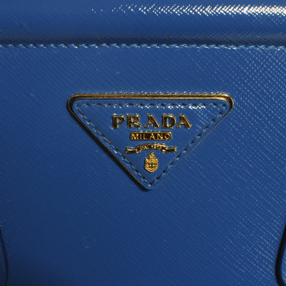 Prada Saffiano Vernice Shopping Tote Azzurro 5 of 10
