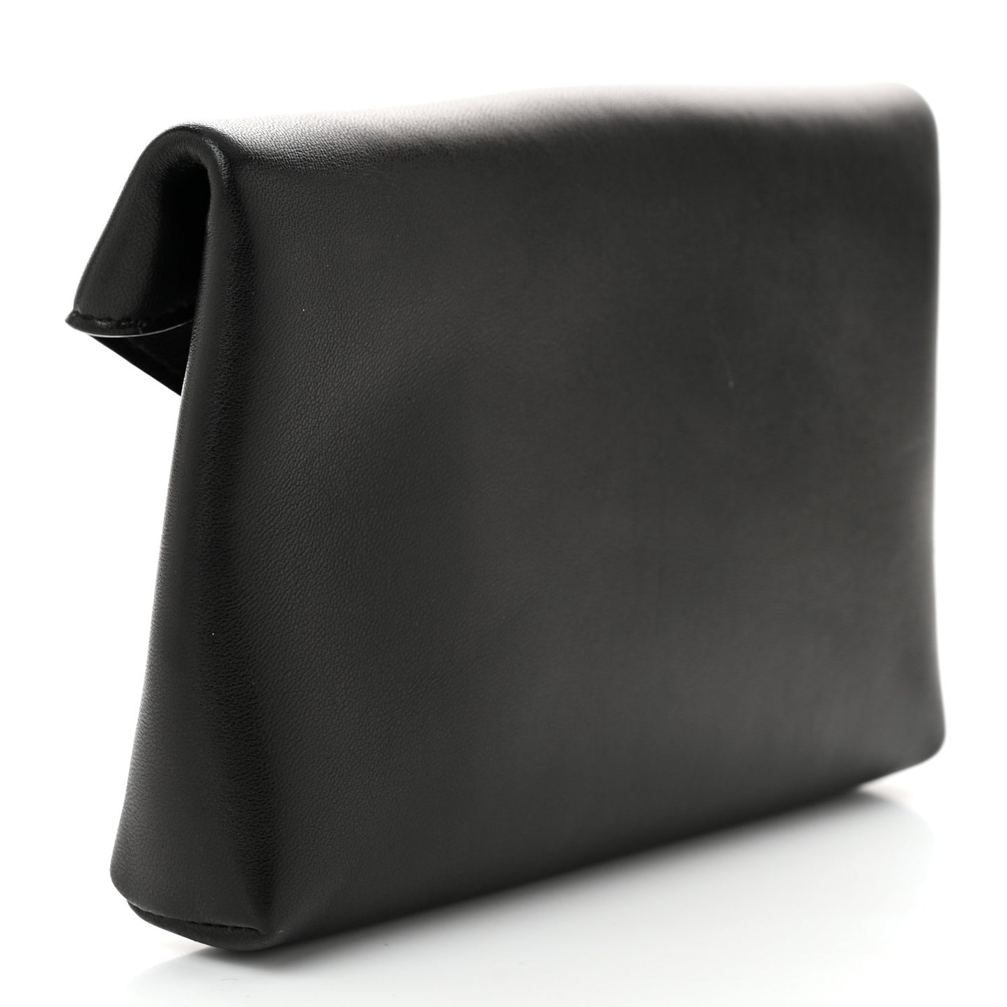 Lambskin Small Cassandre Envelope Pouch Black