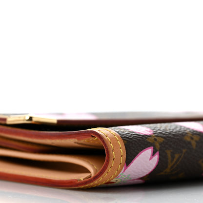Louis Vuitton Monogram Cherry Blossom Porte Tresor International Wallet Brown 7 of 10