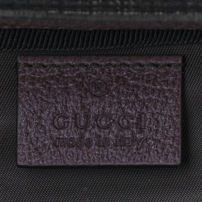 Gucci GG Supreme Monogram Textured Calfskin Web Ophidia Vanity Cosmetic Case Beige Ebony New Acero 6 of 7