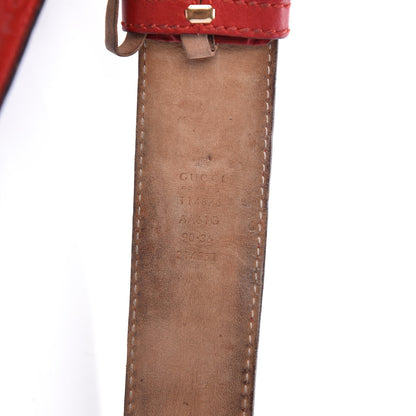 Gucci Guccissima Interlocking G 40mm Belt 90 36 Red 8 of 9