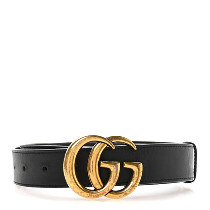 Gucci Calfskin Double G 30mm Belt 90 36 Black 1 of 5