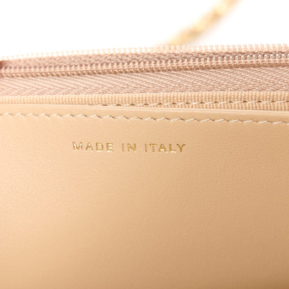 Chanel Caviar Quilted Wallet on Chain WOC Beige 7 of 12