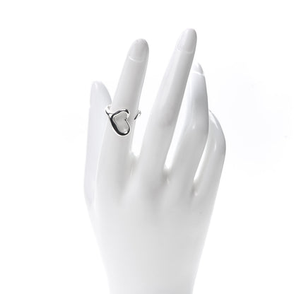 Tiffany Elsa Peretti Sterling Silver Open Heart Ring 51 5.75 2 of 5