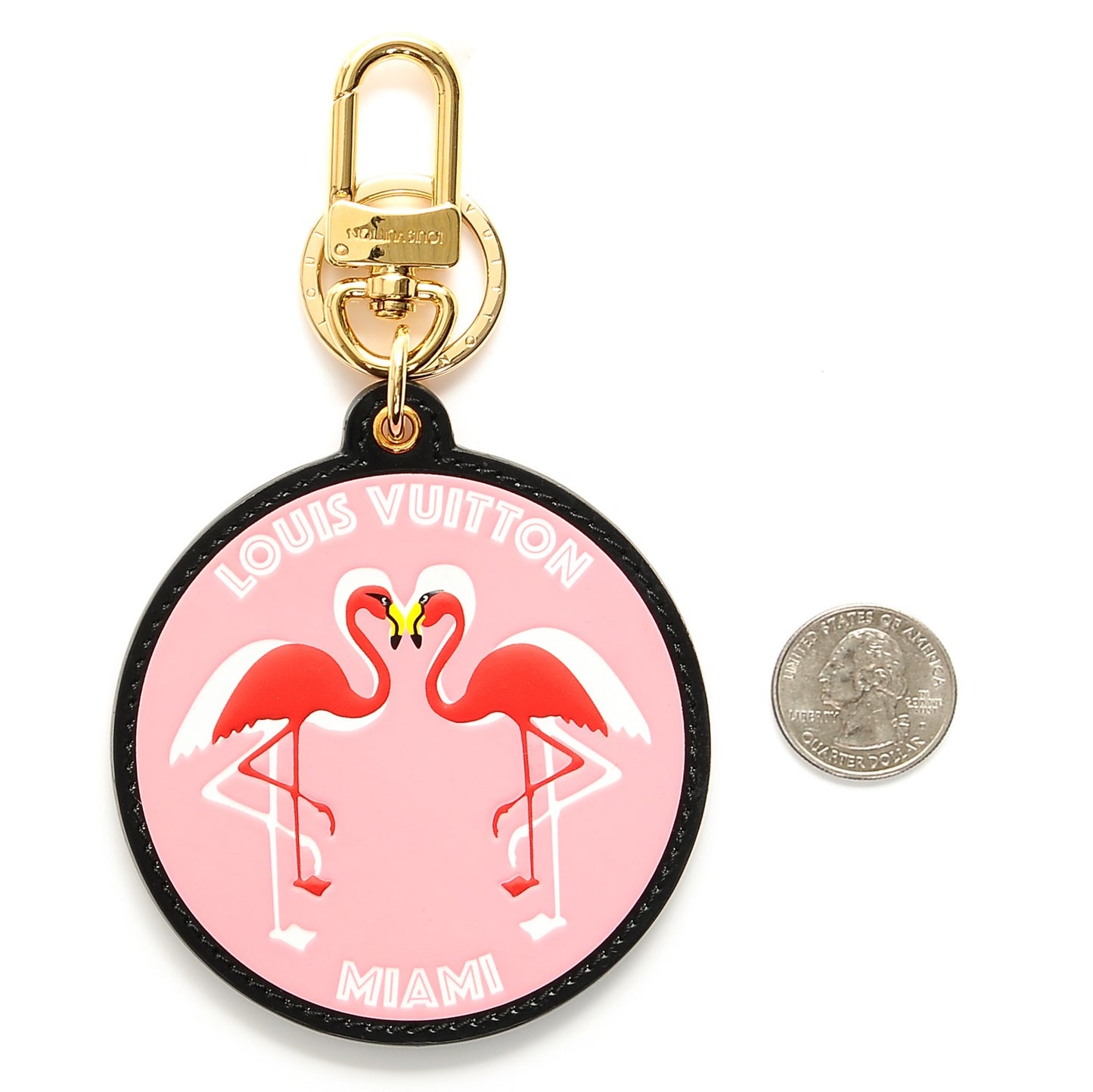 World Tour Flamingo Bag Charm Key Holder