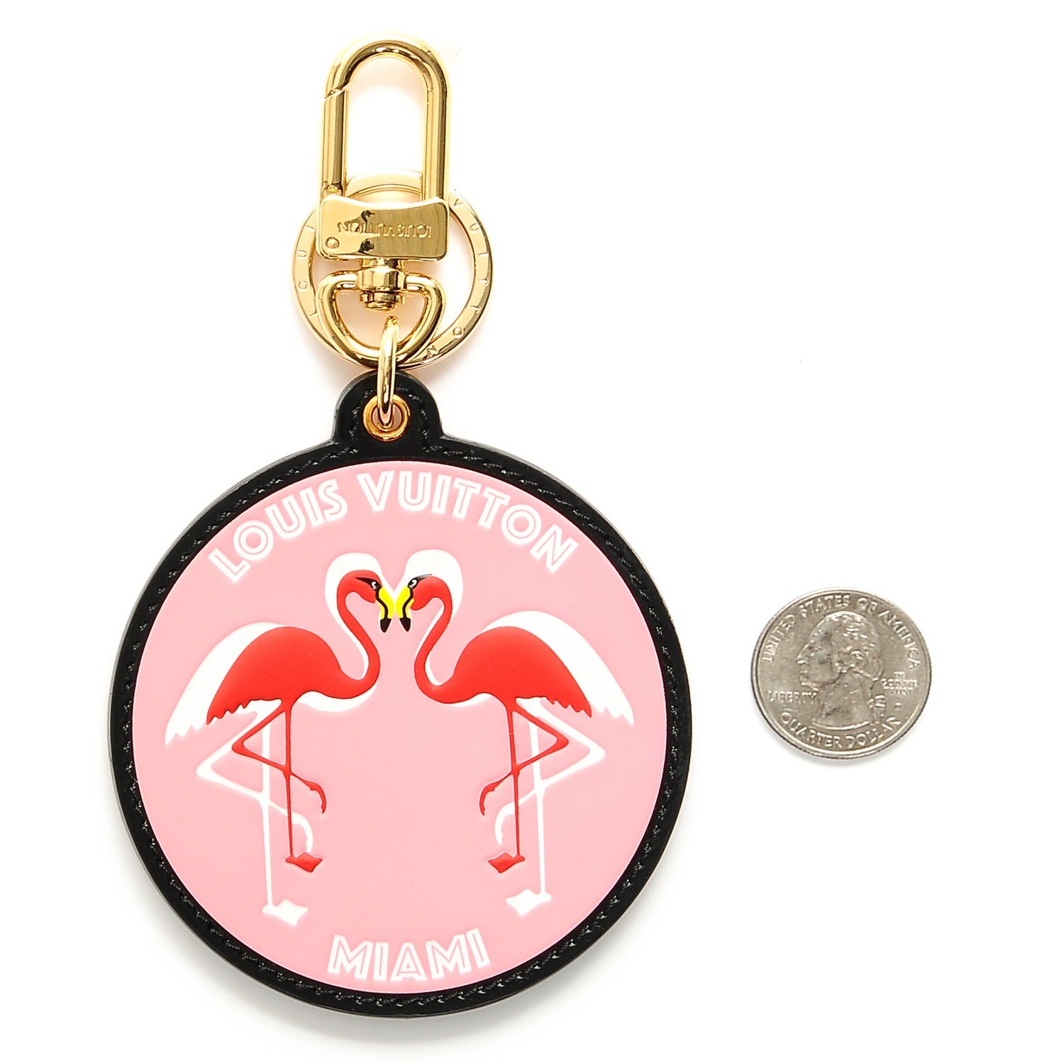 Louis Vuitton World Tour Flamingo Bag Charm Key Holder 2 of 5