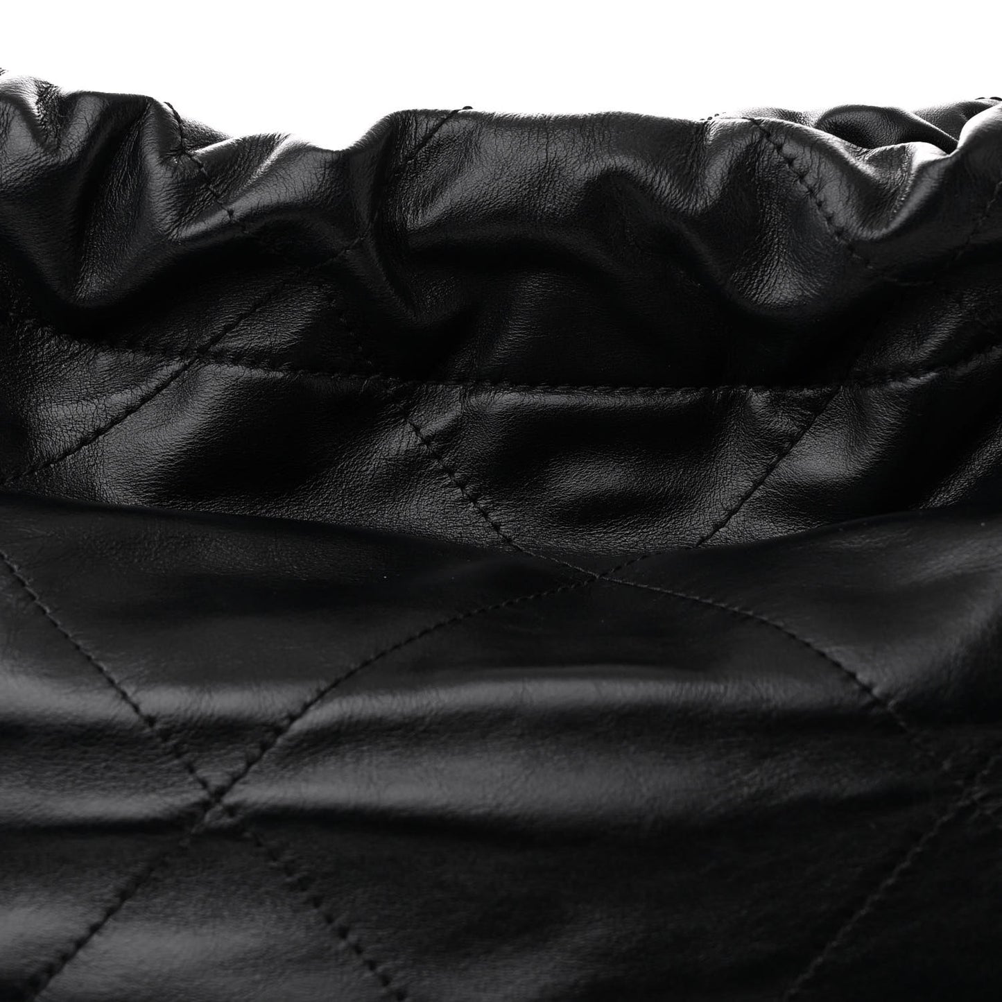 Shiny Calfskin Quilted Small Chanel 22 So Black