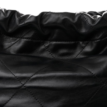 Chanel Shiny Calfskin Quilted Small Chanel 22 So Black 10 of 13