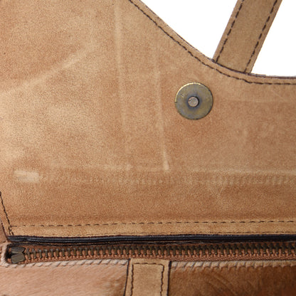 Christian Dior Suede Pony Hair Saddle Bag Brown 13 of 16
