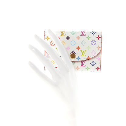 Louis Vuitton LV X TM Monogram Multicolor Rosalie Coin Purse White Kawaii Pink 2 of 7
