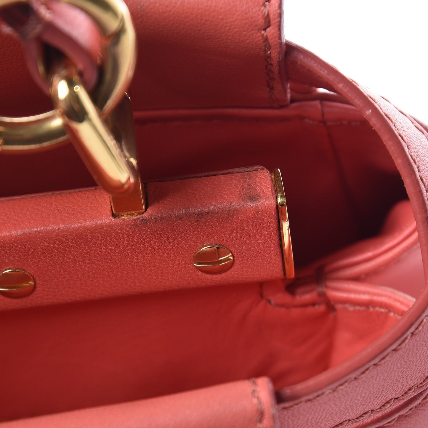Nappa Mini Peekaboo Iconic Satchel Rosa Exstasy