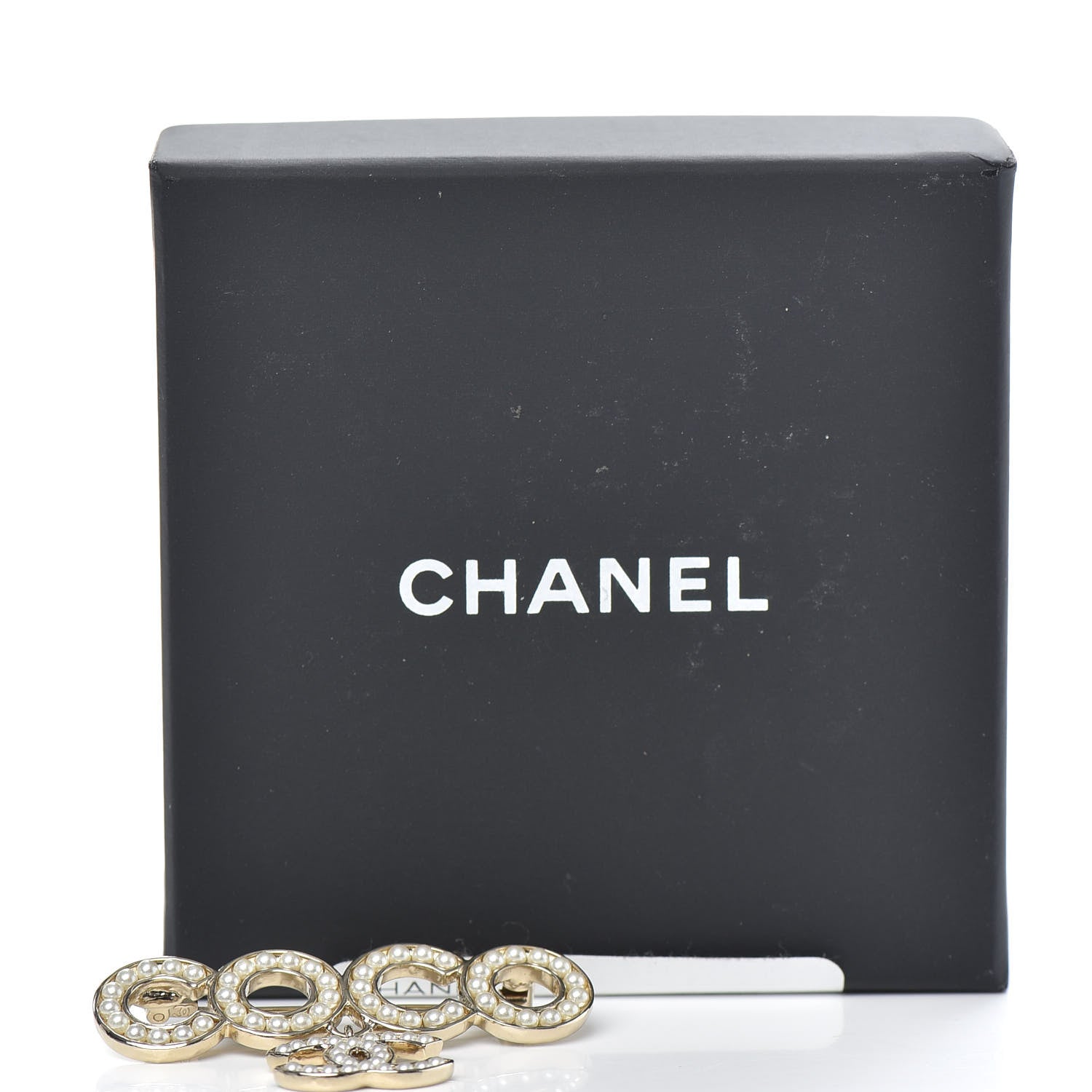 Chanel Pearl Coco Brooch Gold 5 of 5
