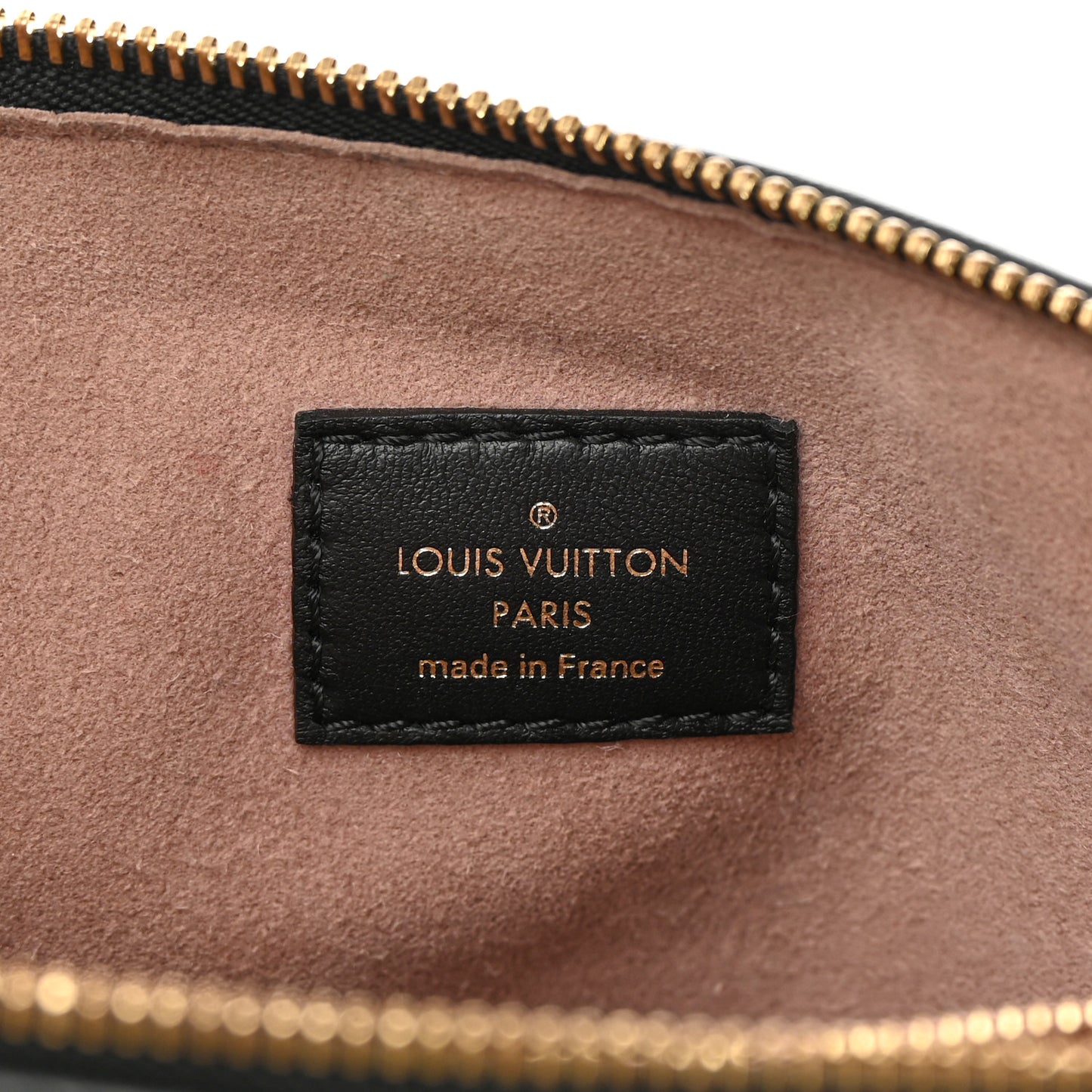 Lambskin Embossed Monogram Coussin PM Black