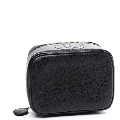 Chanel Caviar Vanity Cosmetic Case Black 3 of 10