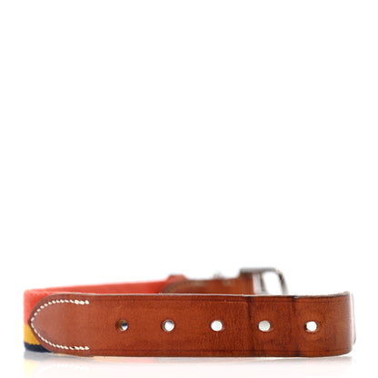 Hermes Toile Natural Bridle Robocar II Dog Collar S Dark Irish 3 of 7