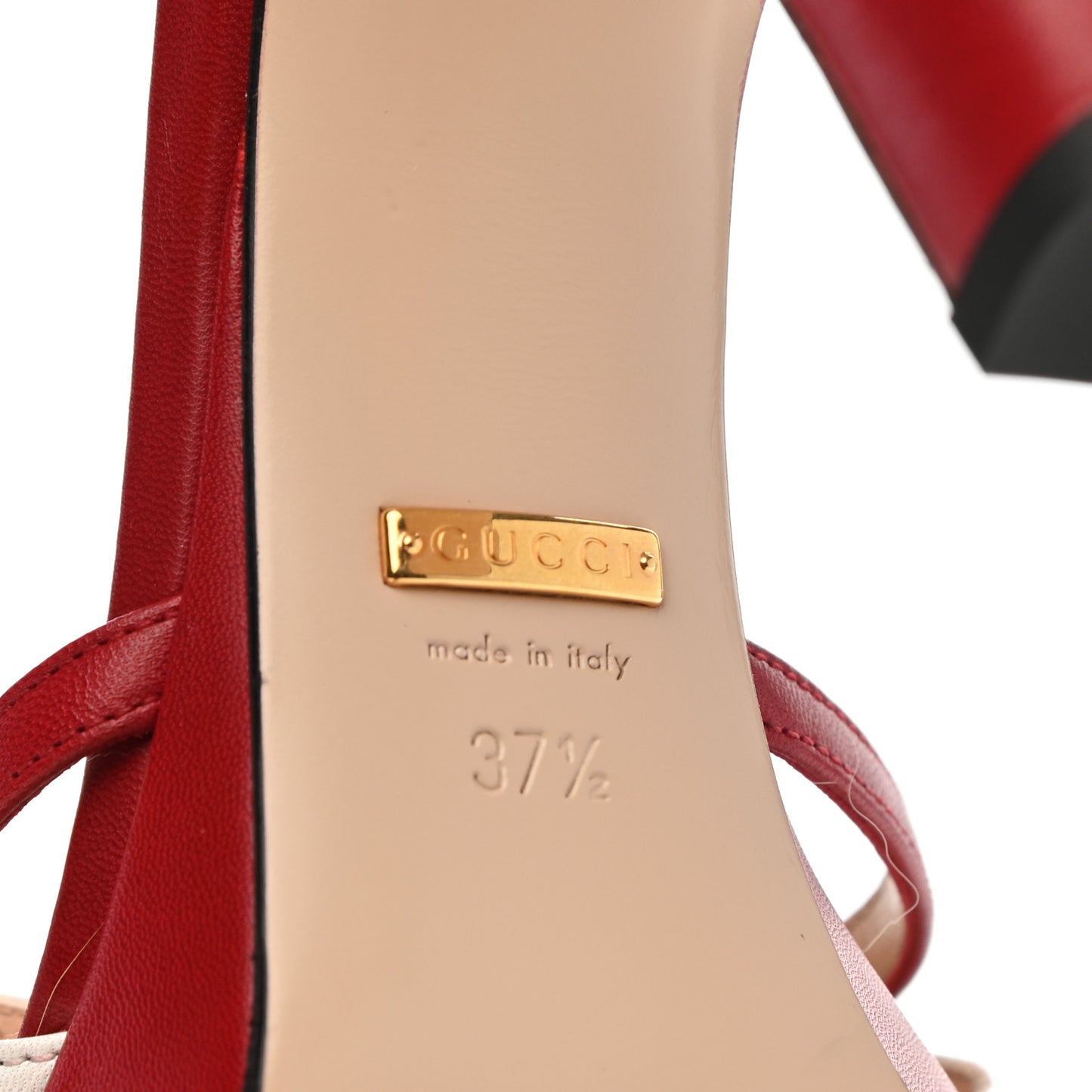 Malaga Kid Platform Sandals 37.5 Red