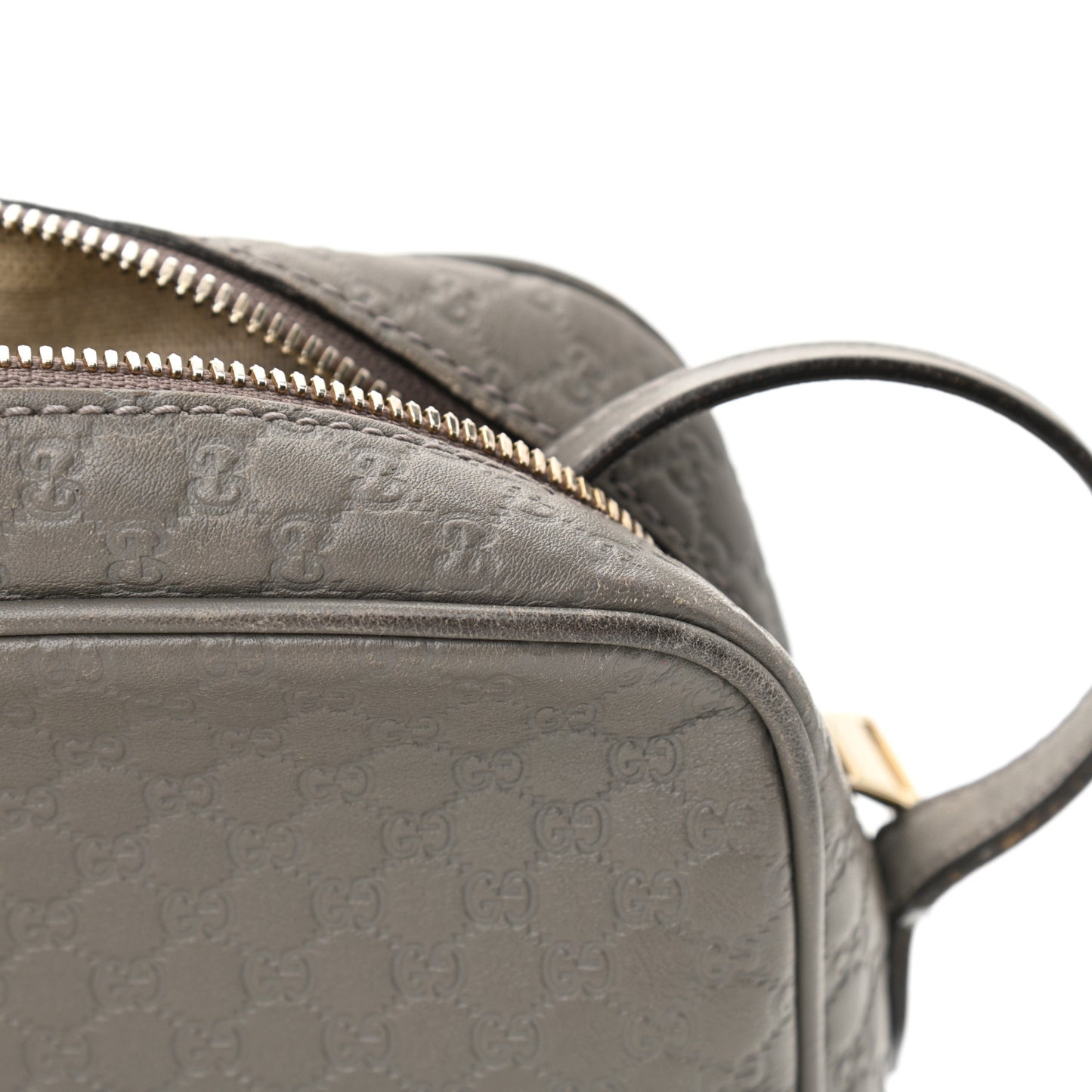Microguccissima Mini Bree Messenger Bag Grey