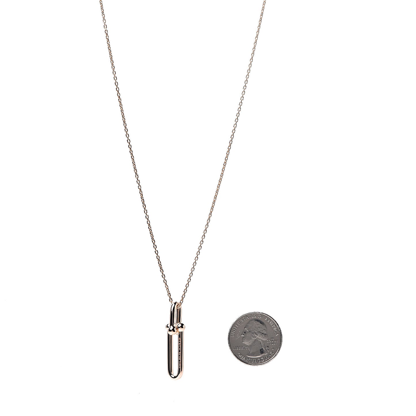 18K Rose Gold HardWear Link Pendant Necklace