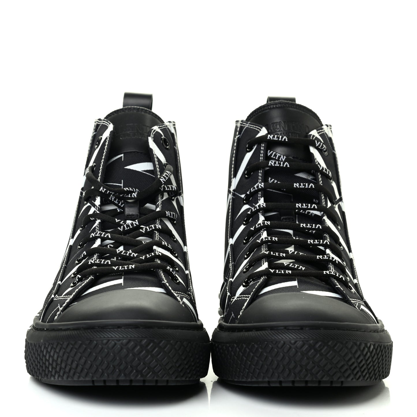 Fabric VLTN Mens Times Giggies High Top Sneakers 43 Black