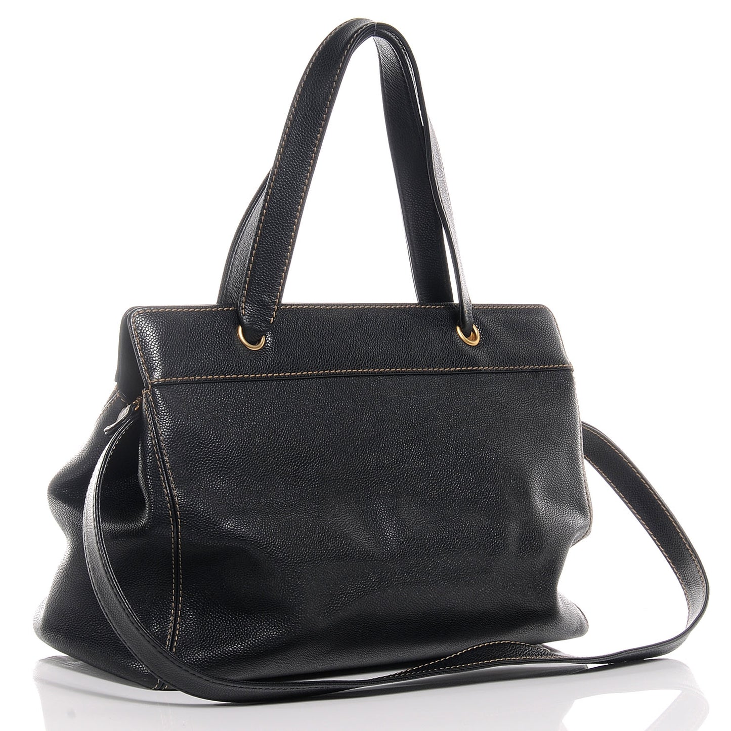 Caviar Shopper Tote Black