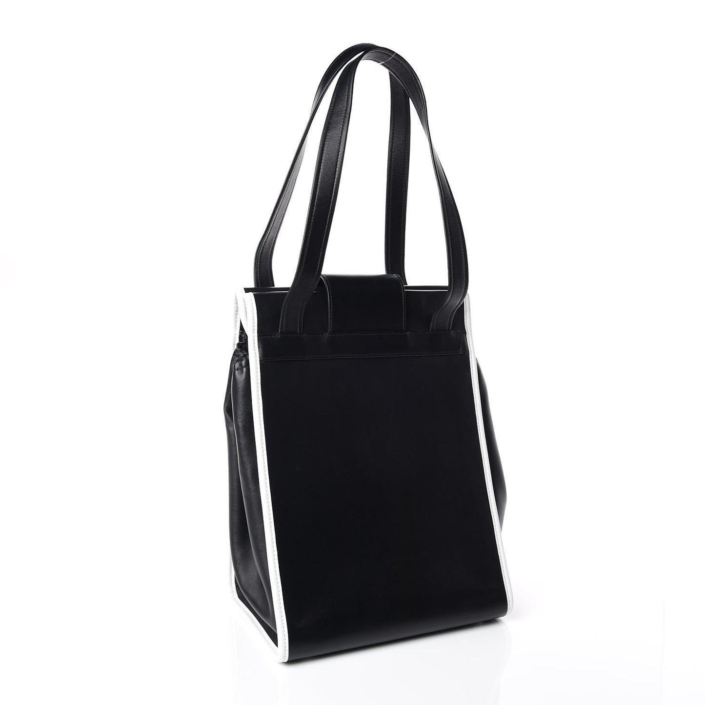 Agneau Classique Brillainte Tote Black