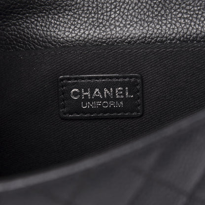 Chanel Grained Calfskin Quilted 2.55 Reissue Flap Belt Bag Clutch Black 6 of 10