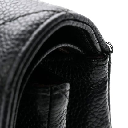 Chanel Caviar Quilted Medium Double Flap Black 11 of 12