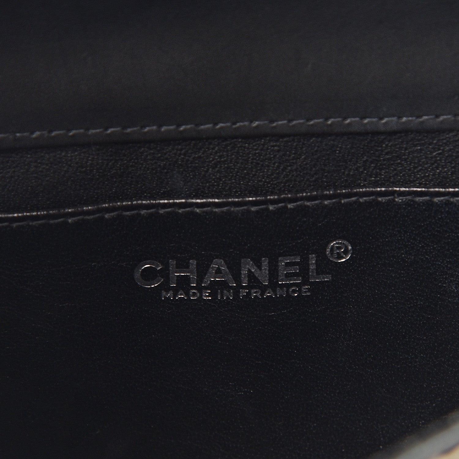 Chanel Lambskin Contrast Square Stitch Flap Black 6 of 12