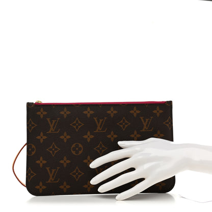 Louis Vuitton Monogram Neverfull MM GM Pochette Pivoine 2 of 6