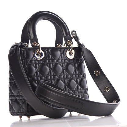 Christian Dior Lambskin Cannage Small Lucky Badges My Lady Dior Black 4 of 11