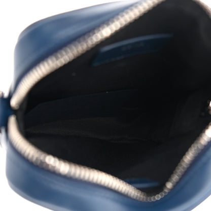 Christian Dior Calfskin Oblique Galaxy Perforated World Tour Messenger Pouch Blue White 5 of 11
