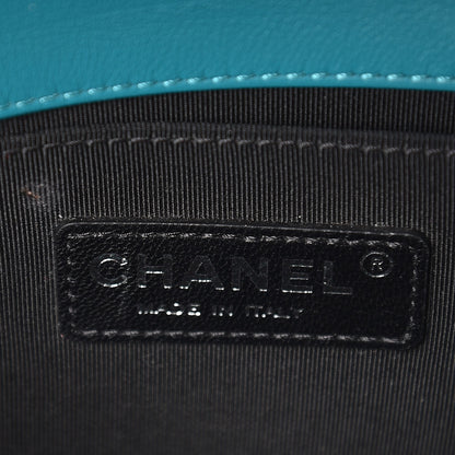 Chanel Patent Calfskin Small Boy Flap Plexiglass Turquoise 6 of 9