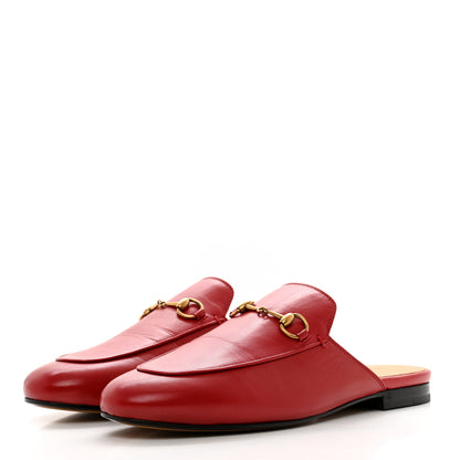 Gucci Malaga Kid Womens Princetown Slippers 40 Hibiscus Red 3 of 9